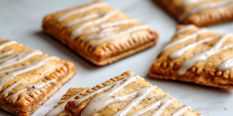 Freshly baked Brown Sugar Pop Tart Cookies on a cooling rack