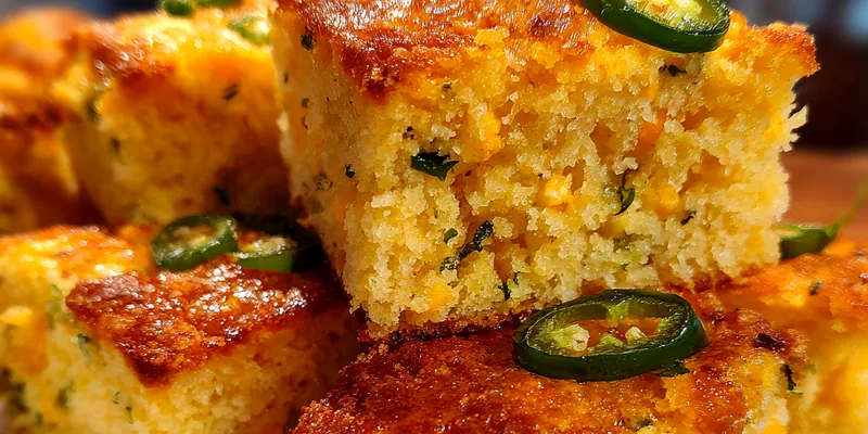 Cheddar Jalapeño Cornbread - A Spicy Southern Delight