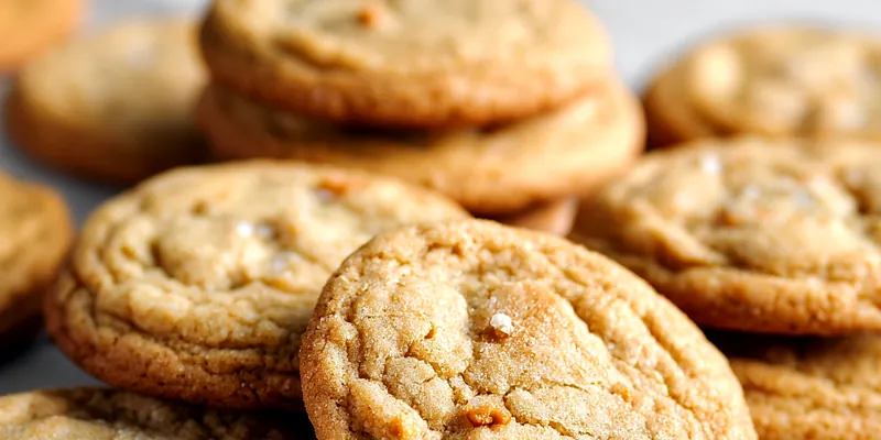 Freshly baked chewy maple brown sugar cookies on a plate