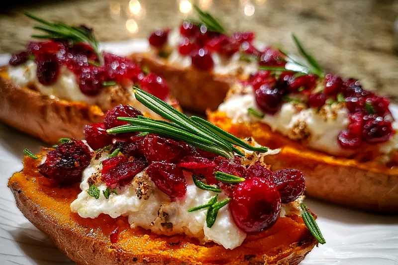 Cooking the sweet potatoes in the oven