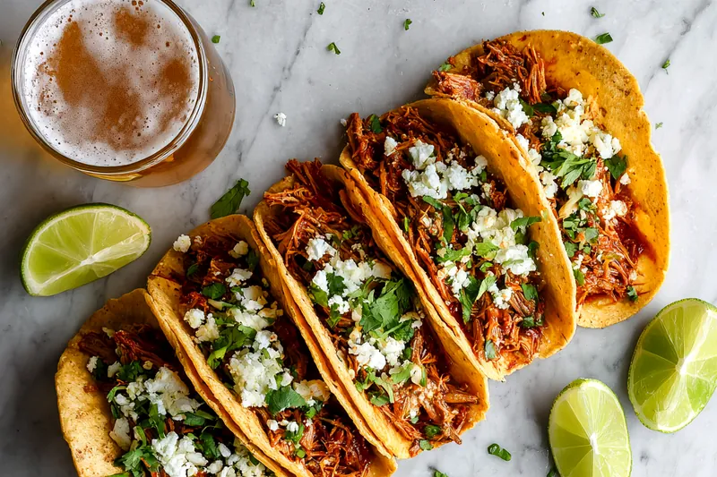 Fresh ingredients for Crock Pot Birria Tacos