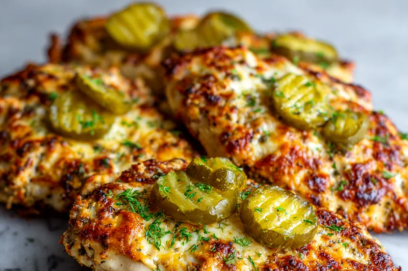 Fresh ingredients for Dill Pickle Parmesan Chicken