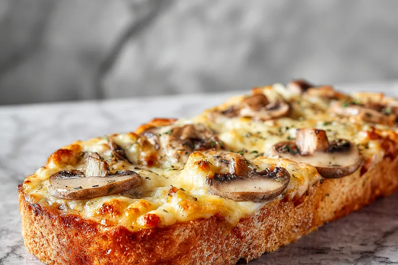 Fresh ingredients for Easy Swiss Mushroom Melt sandwich