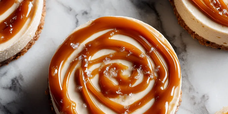 Decadent salted caramel dessert with chocolate and pretzel topping