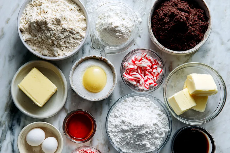Side view of thick chocolate brownie batter being spread into a parchment-lined silver baking pan with a silicone spatula, showing the glossy, fudgy consistency