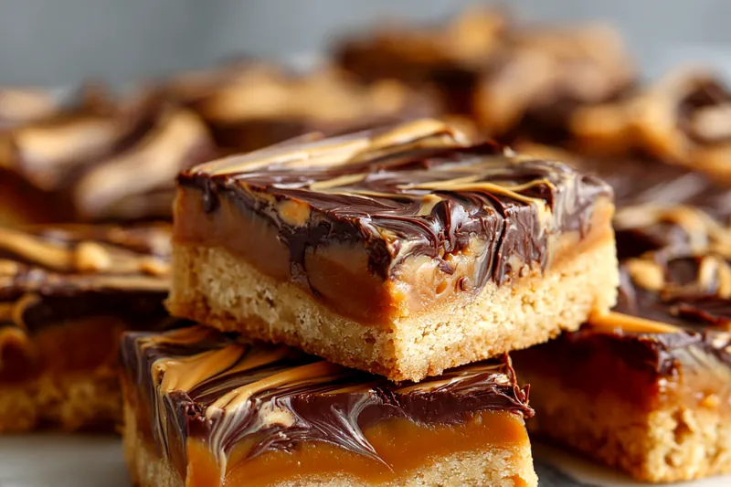 Close-up of ingredients for salted caramel chocolate bars
