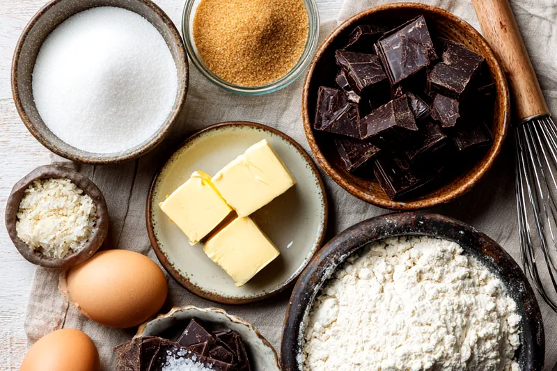 Cookie dough scoops arranged on parchment paper, sprinkled with sea salt, ready for baking.