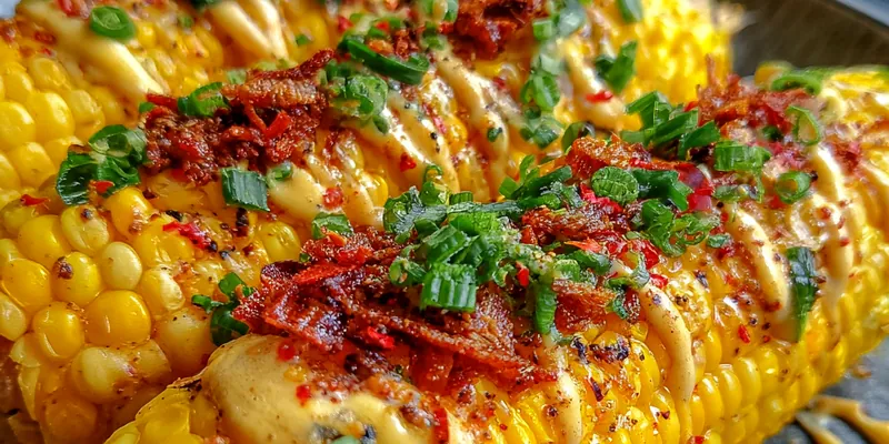 Spicy and Creamy Cajun Corn on the Cob with Zesty Toppings