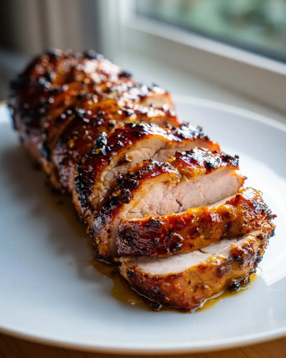Juicy Maple Mustard Glazed Pork Tenderloin with Caramelized Vegetables in Just 30 Minutes - tertiary view