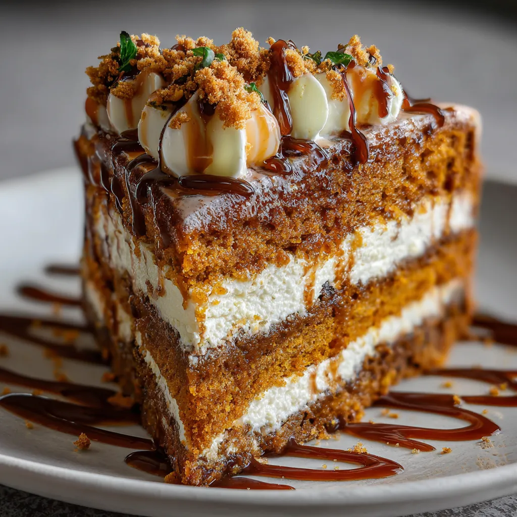 Decadent Pumpkin Better Than Sex Cake with Spiced Layers and Cream Cheese