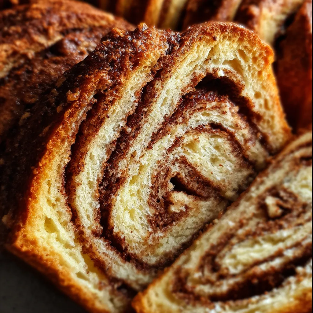 Ultimate Sweet Cinnamon Swirl Bread with Vanilla Glaze and Brown Sugar Ribbons - tertiary view