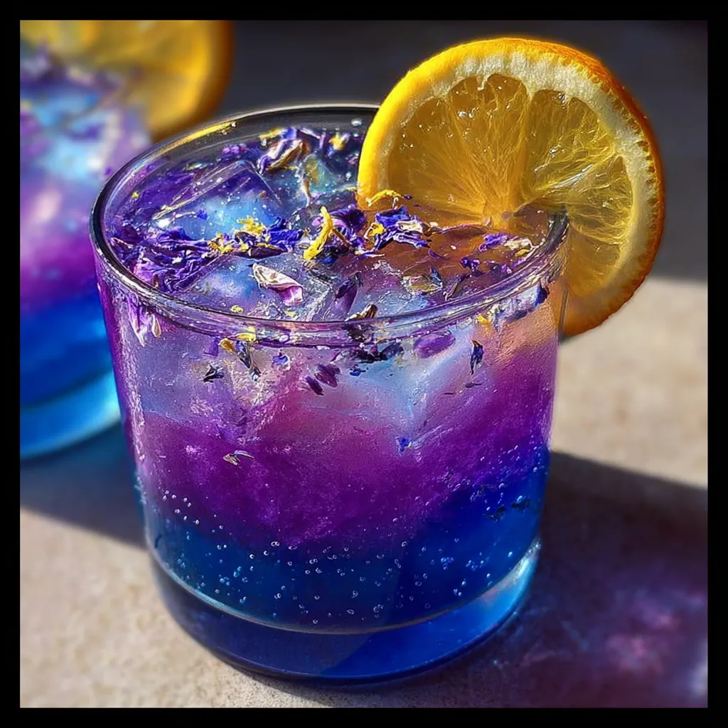 Simple Color-Changing Magic Lemonade with Butterfly Pea Flower Transformation - secondary view