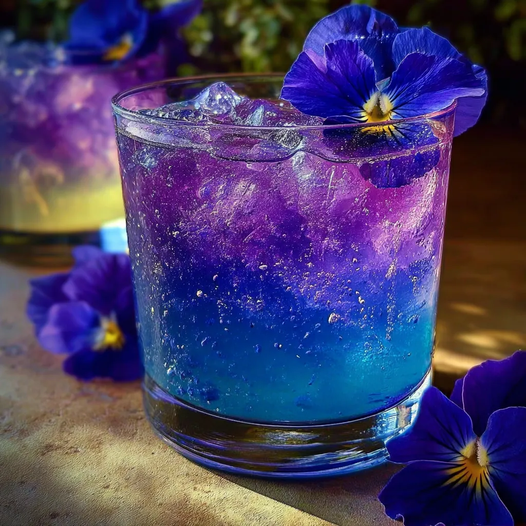 Simple Color-Changing Magic Lemonade with Butterfly Pea Flower Transformation - main view