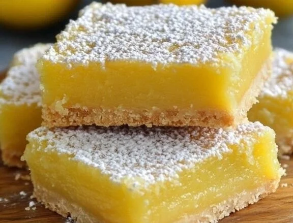 Delicious homemade best ever lemon bars on a plate