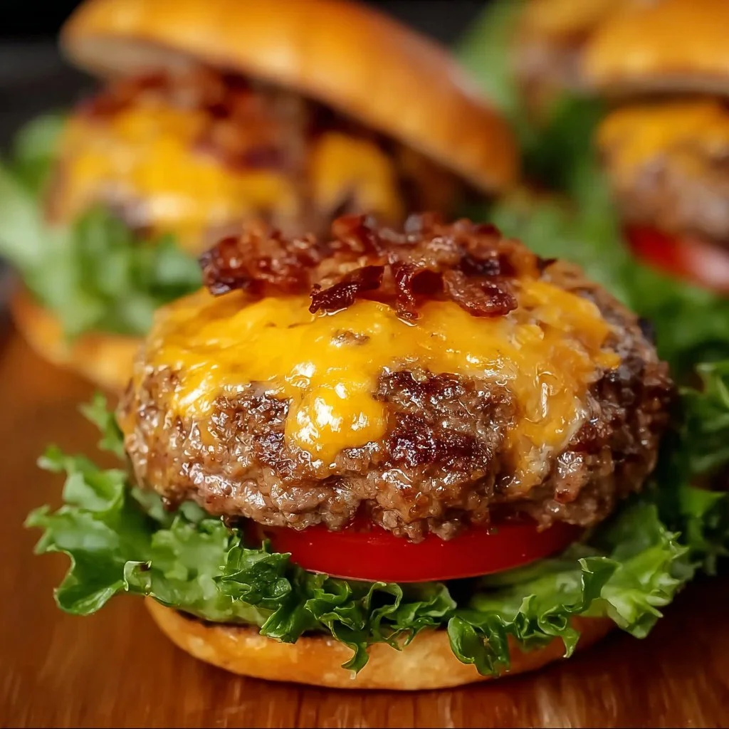 Delicious homemade Crack Burgers recipe served with fresh toppings