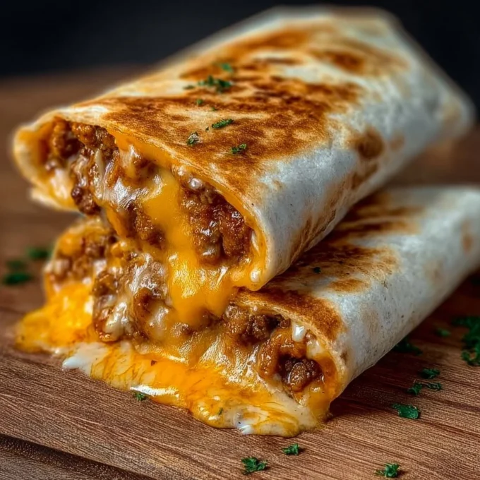 Delicious crispy burrito filled with savory ingredients and topped with fresh salsa.