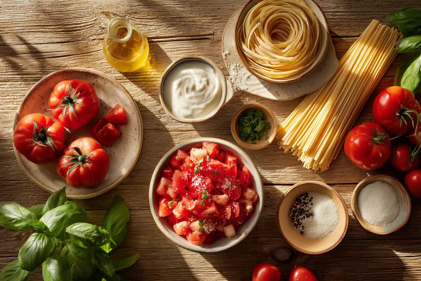 Creamy Tomato Garlic Pasta