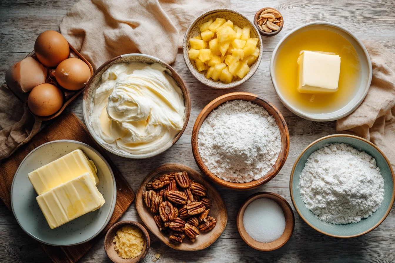 Pineapple Cream Cheese Pound Cake