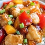 Sweet Hawaiian Crockpot Chicken made with tender chicken and tropical flavors.