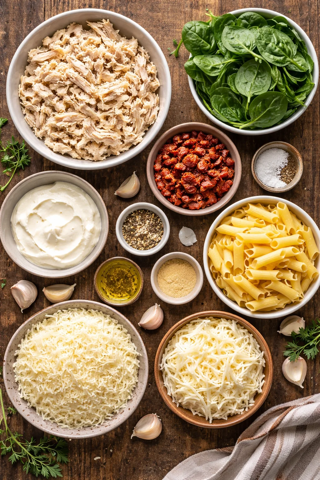 Baked Tuscan Chicken Casserole