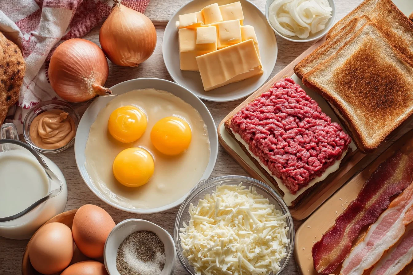 Beef and Cheese French Toast Sandwich