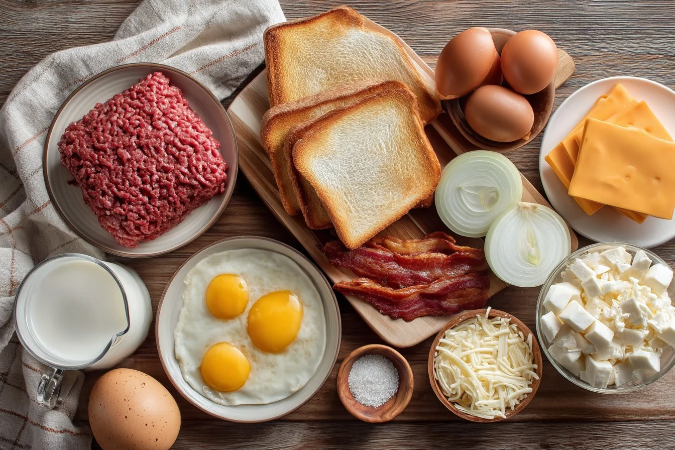 Beef Patty French Toast Sandwich