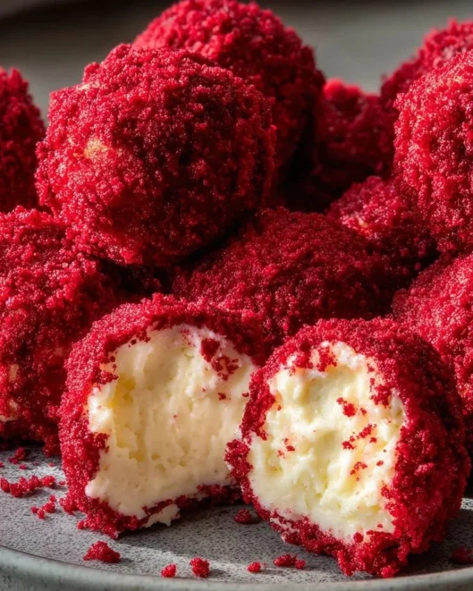 Delicious homemade Cornbread Poppers with dipping sauce on a serving platter.