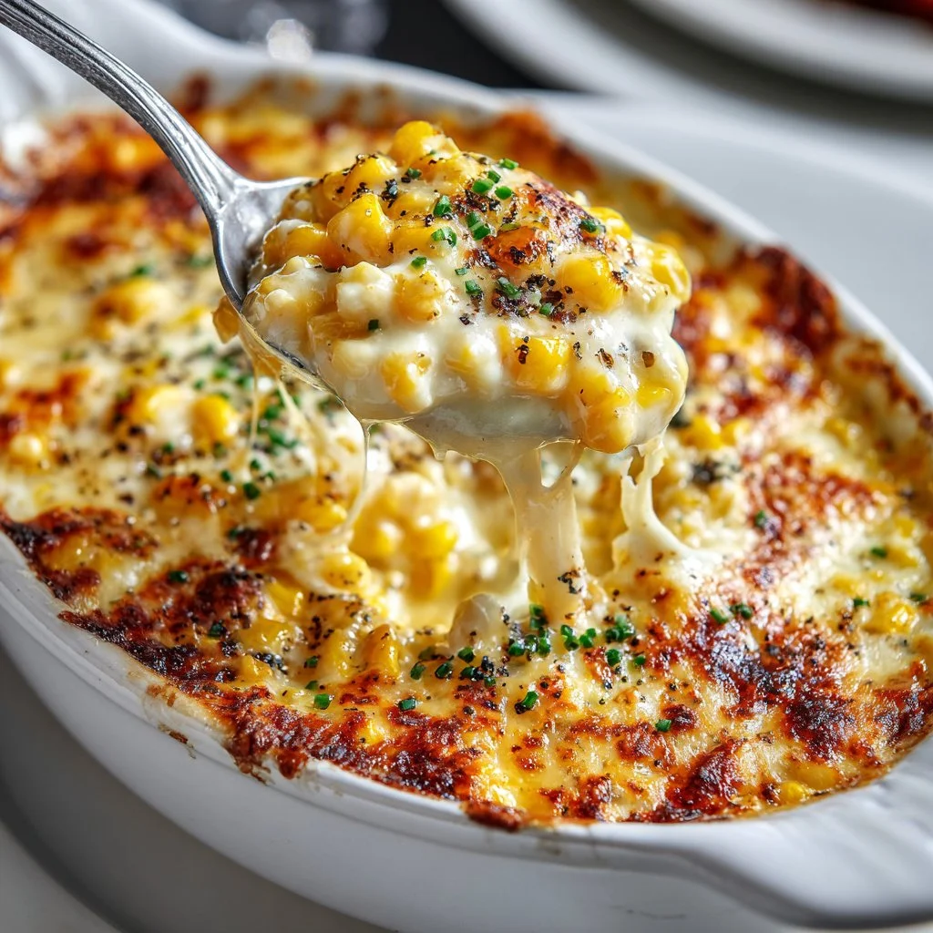 Delicious homemade creamed corn served in a bowl, highlighting its creamy texture.