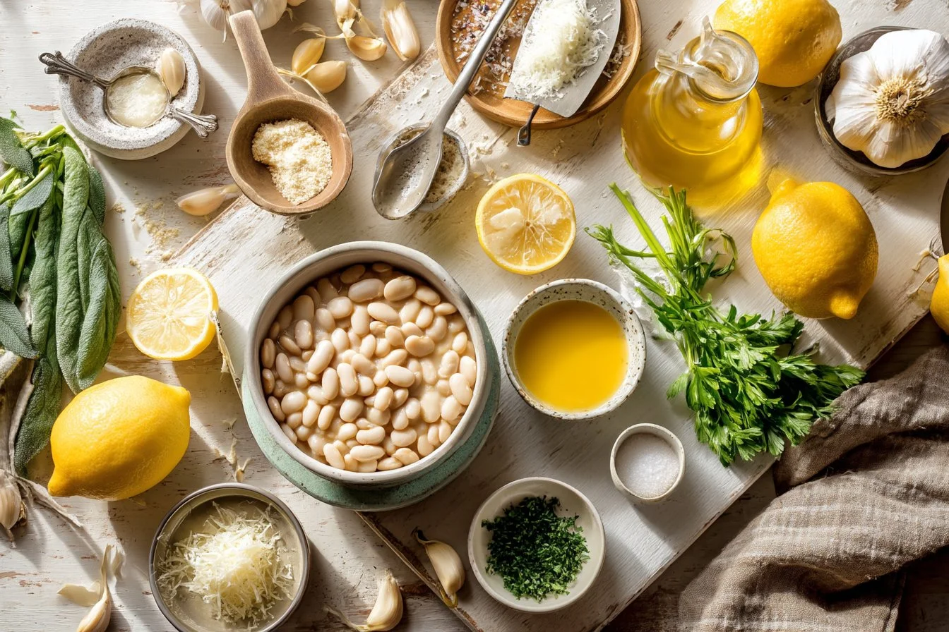 Creamy Lemon-Parmesan White Beans