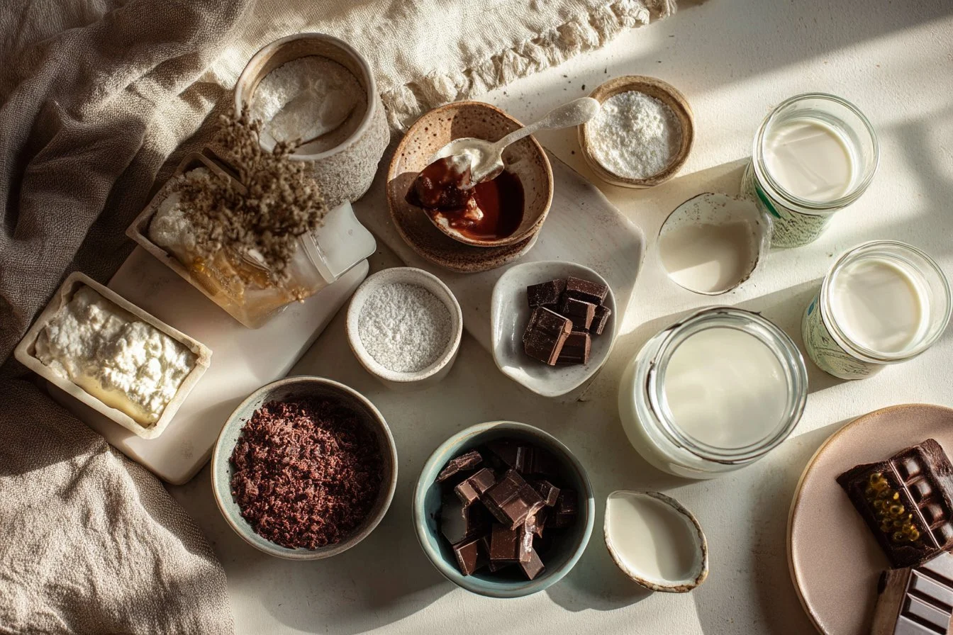 Creamy Passion Fruit Dessert with Chocolate Ganache