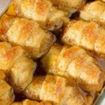 Delicious crescent apple dumplings with warm apple filling and flaky crust