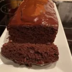 Decadent hot fudge brownie bread with a rich chocolate glaze