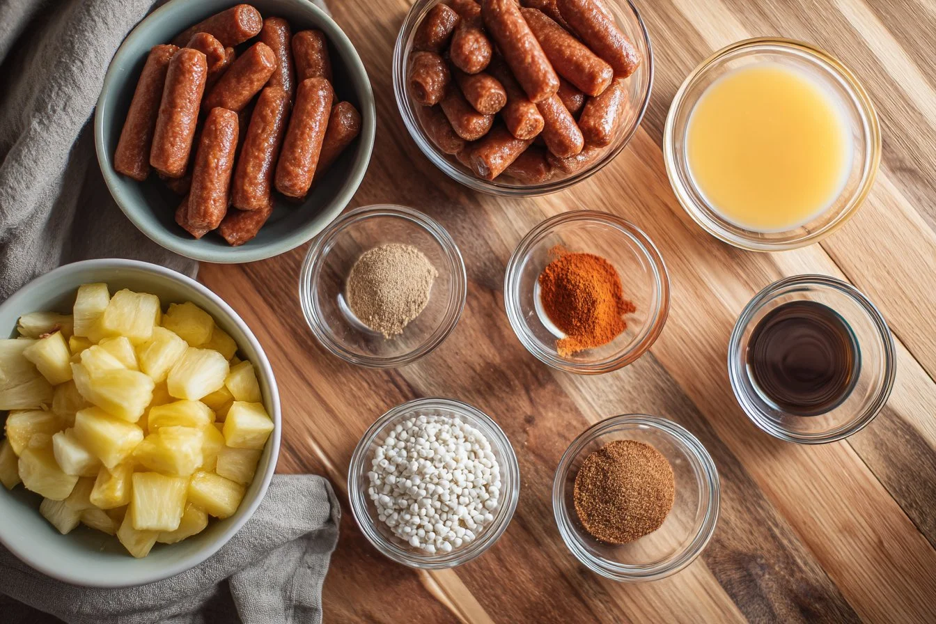 Pineapple Brown Sugar Mississippi Lil’ Smokies Bites