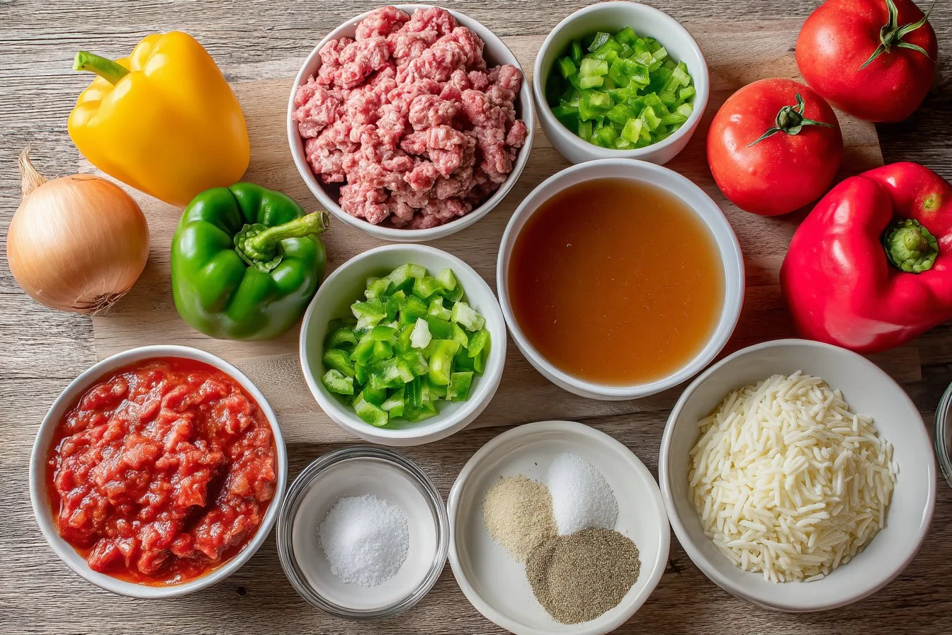 Sausage and Beef Rice Casserole