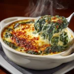 Delicious spinach and cream cheese dip served in a bowl with fresh veggie dippers.
