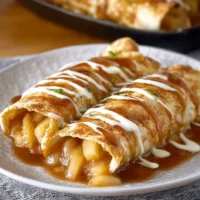 Delicious homemade Apple Pie Enchiladas with cinnamon and apples