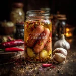 A jar of pickled troll toes, a unique culinary treat for adventurous palates.
