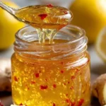 Spicy lemon jam jar with a zesty twist on classic lemon preserves