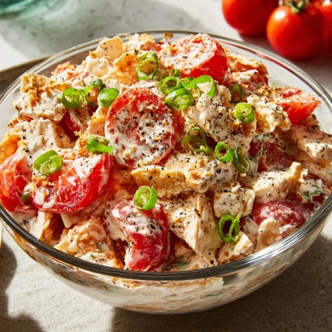 Tomato and Cracker Salad with fresh ingredients and vibrant colors