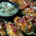 Mexican street corn jalapeno poppers filled with creamy goodness and spices