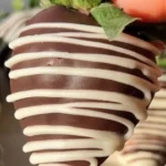 Vegan chocolate covered strawberries on a plate