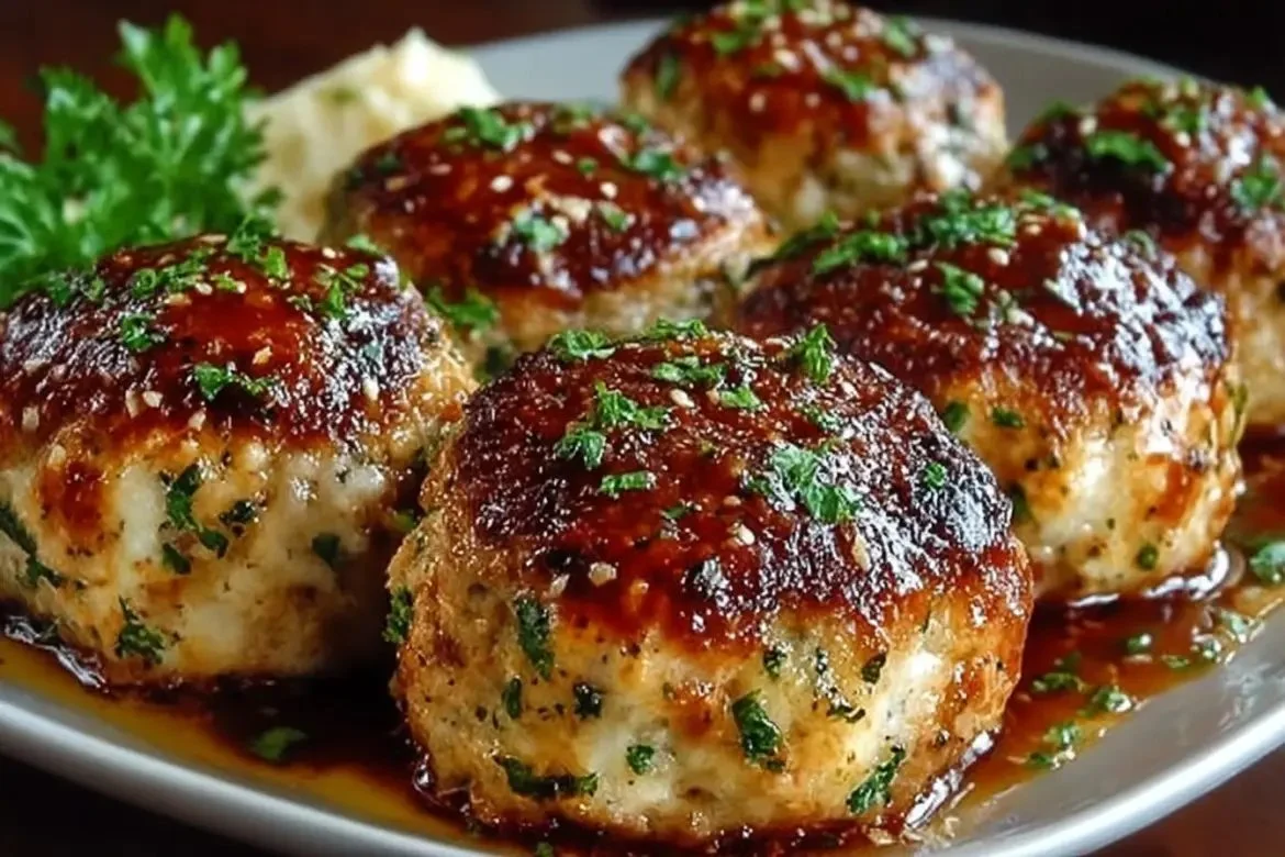 Delicious Garlic-Parmesan Meatloaf, a savory and flavorful dinner option.