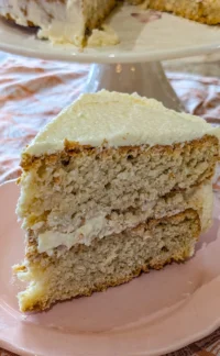 Delicious Coconut Layer Cake with fluffy layers and coconut frosting