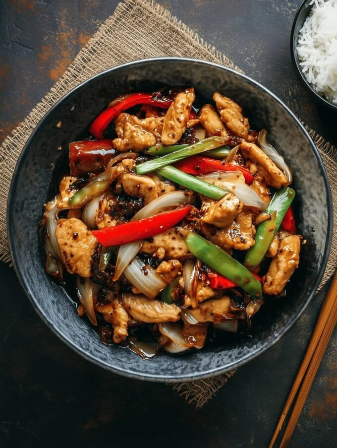 Black Pepper Chicken Stir-Fry