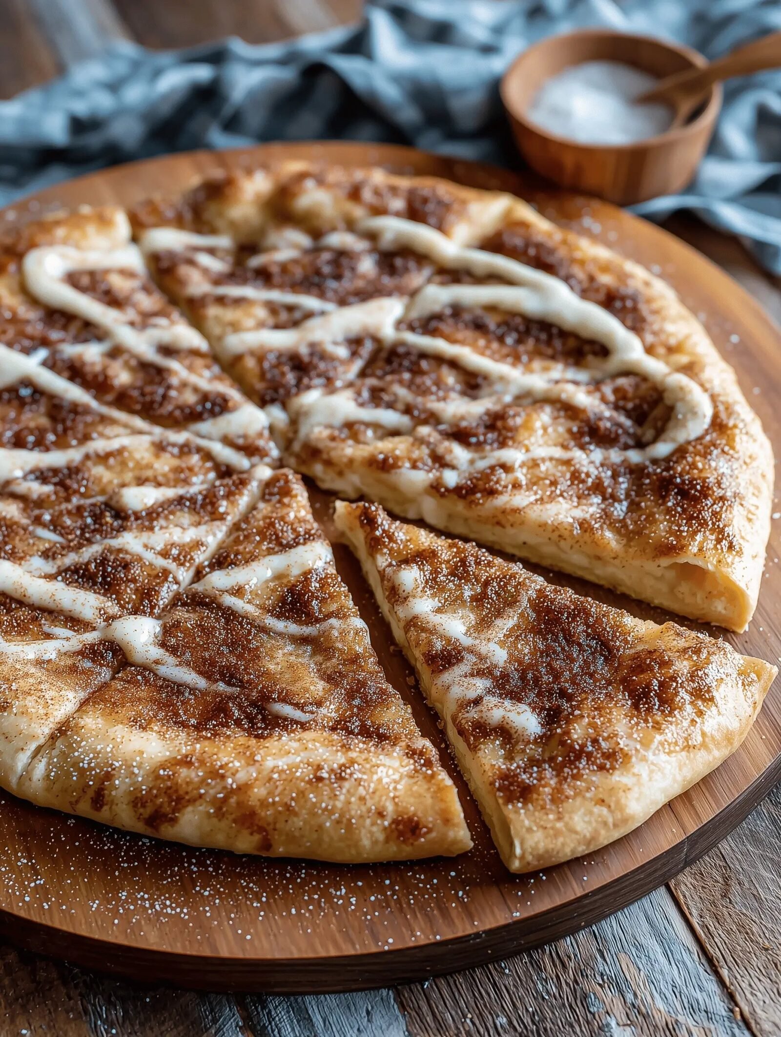 Cinnamon Sugar Dessert Pizza Delight