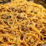 One-Pot Creamy Garlic Butter Beef Pasta
