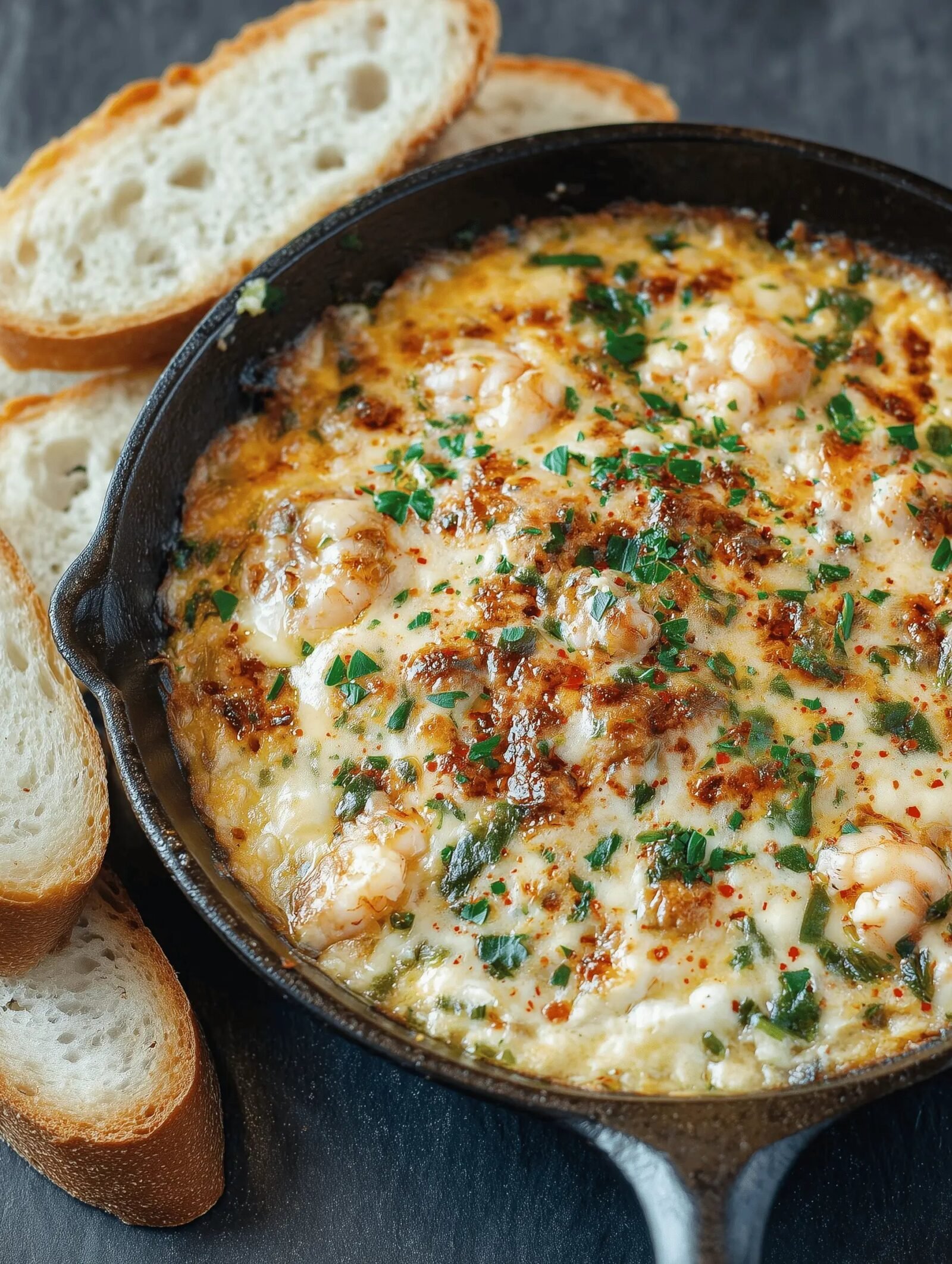 Hot and Cheesy Seafood Dip