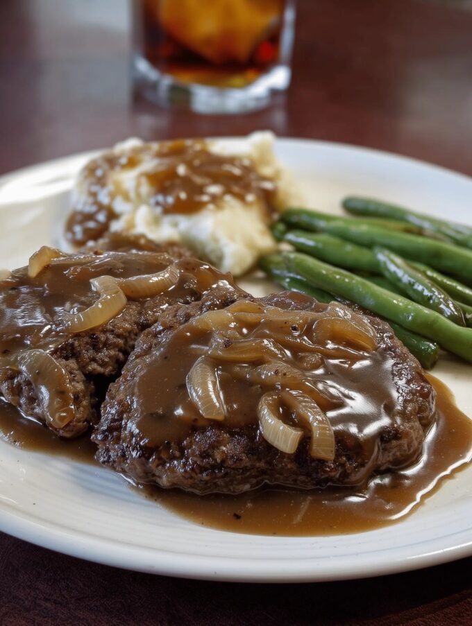 Hamburger Steak with Onion Gravy