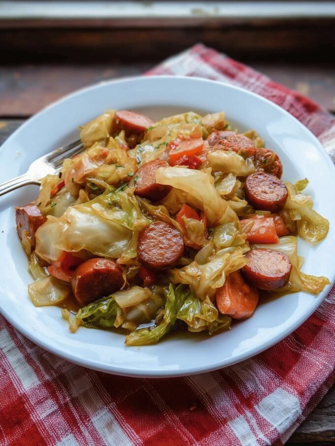One-Pan Cabbage and Sausage Skillet