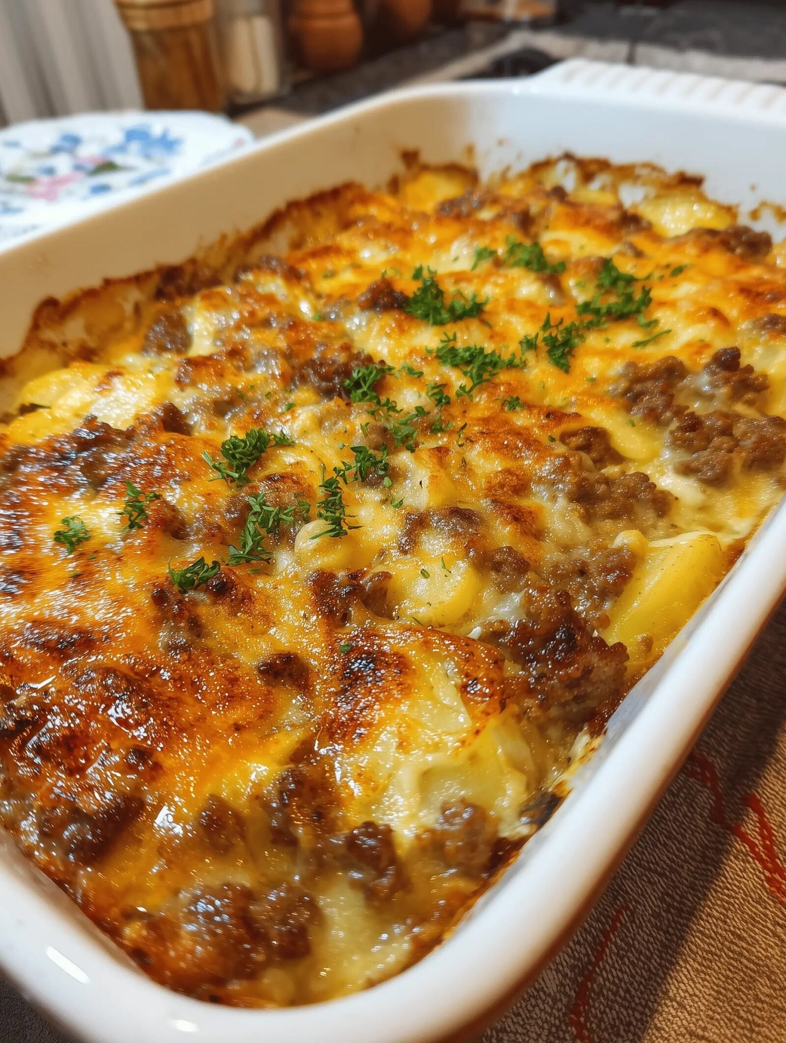 Ground Beef and Potato Casserole